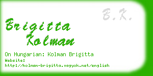 brigitta kolman business card